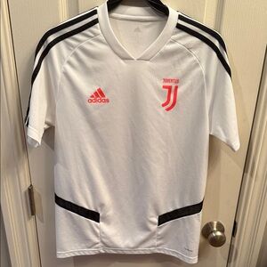 Adidas Juventus White and Black Soccer Jersey. Size small